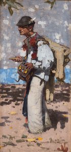 Joža Uprka (1861 - 1940) - Sekáč s brouskem (Návrat z louky)