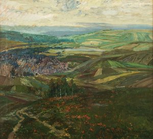 Josef Ullmann (1870 - 1922) - Výhled do kraje (kolem roku 1905)