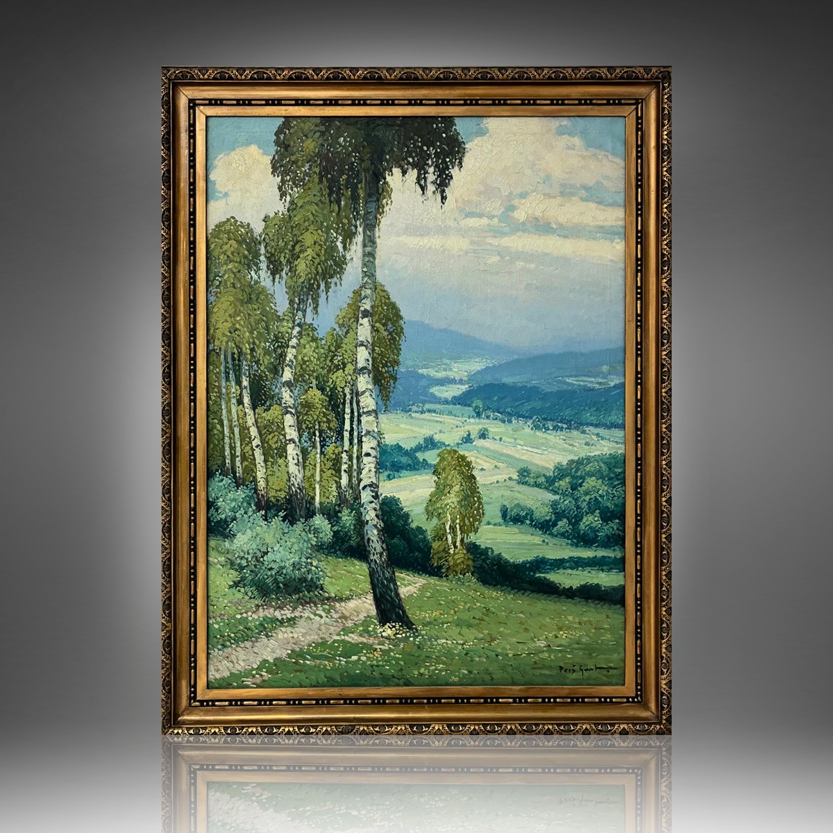 Gustav Porš (1888 - 1955) - Břízy u cesty