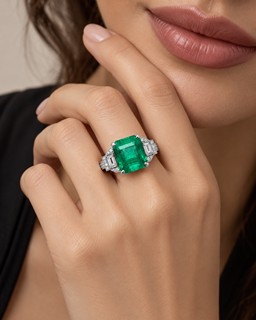 Smaragd ze Zambie 2.67 ct, Vivid green, Minor Oil