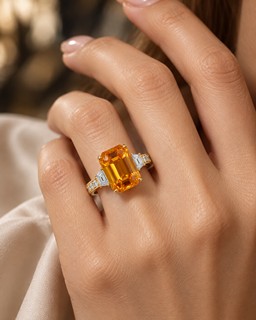 Žlutý safír 5.00 ct (Golden Yellow)