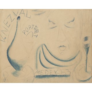 Mikuláš Medek (1926 - 1974) - Portrét Vítězslava Nezvala