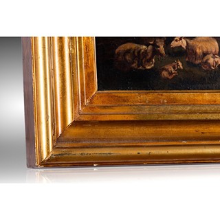 Nicolaes BERCHEM (1620-1683) - Pastorální krajina s dobytkem a pastýřem