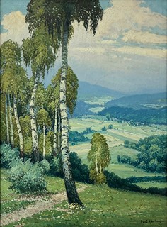 Gustav Porš (1888 - 1955) - Břízy u cesty