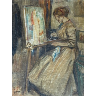 Viktor Stretti (1878 - 1957) - Malířka hoteliéru
