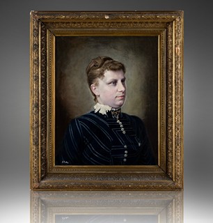Soběslav Hippolyt Pinkas (1827 - 1901) - Portrét autorovy ženy
