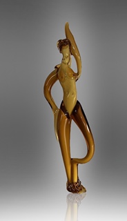 Petr Novotný (1952 - 2024) - Skleněná plastika ženy