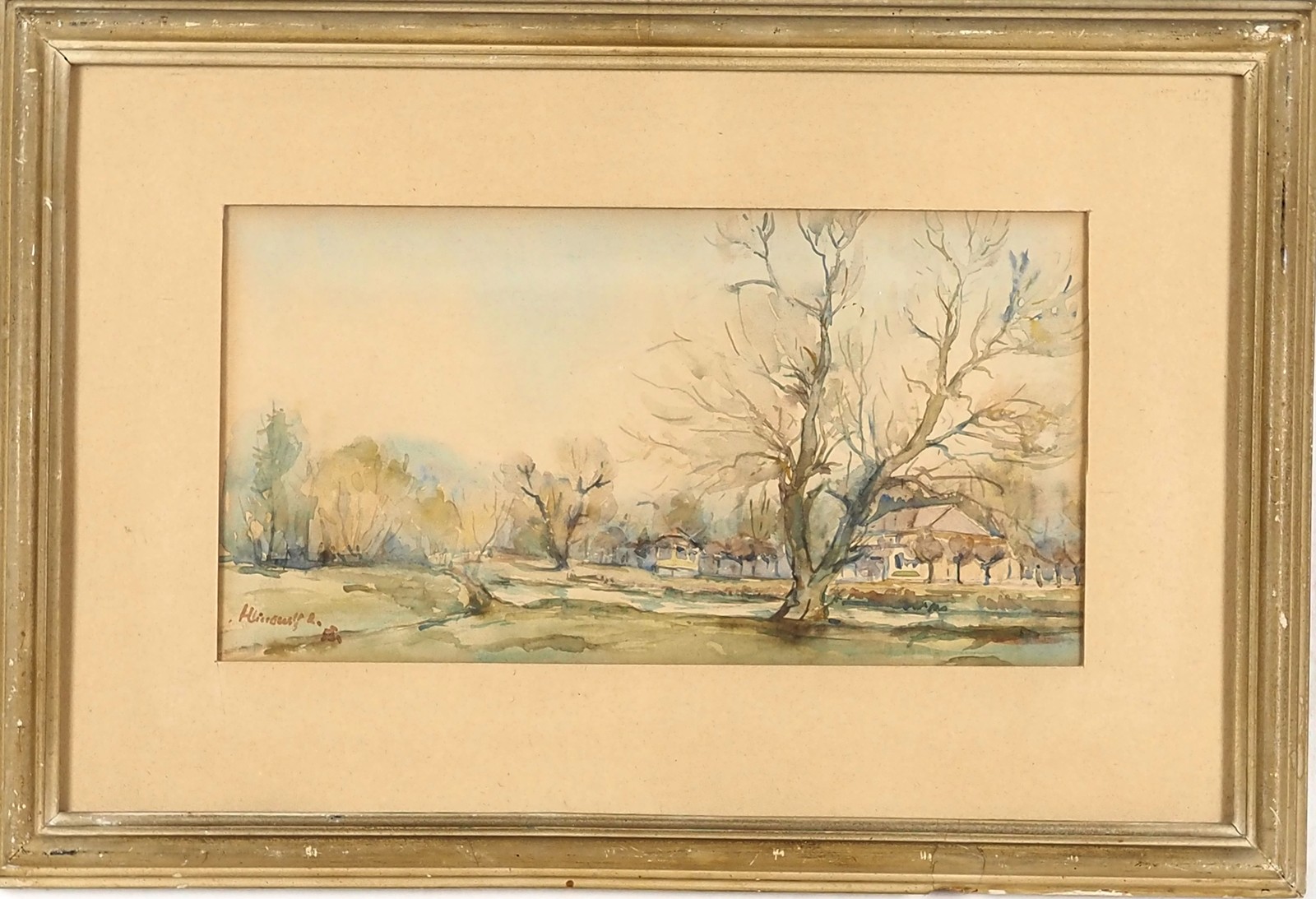 Robert Hliněnský (1908 - 1979) - Pohled na vesnici