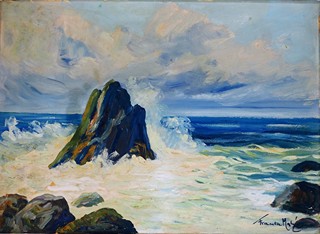 Franta Malý (1900 - 1980) – Jugoslávské moře v bouři