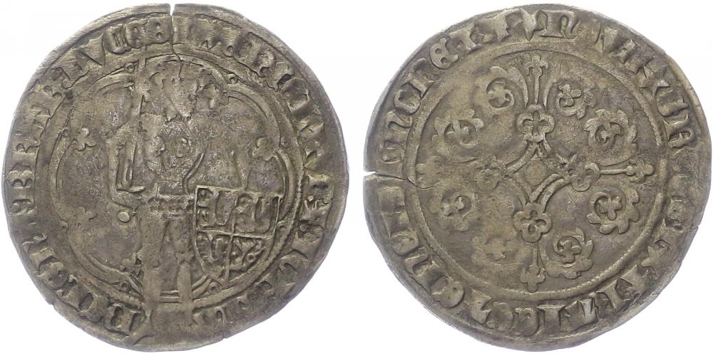 Belgie - Brabant, Jana Brabantská a Václav Lucemburský, 1355 - 1383