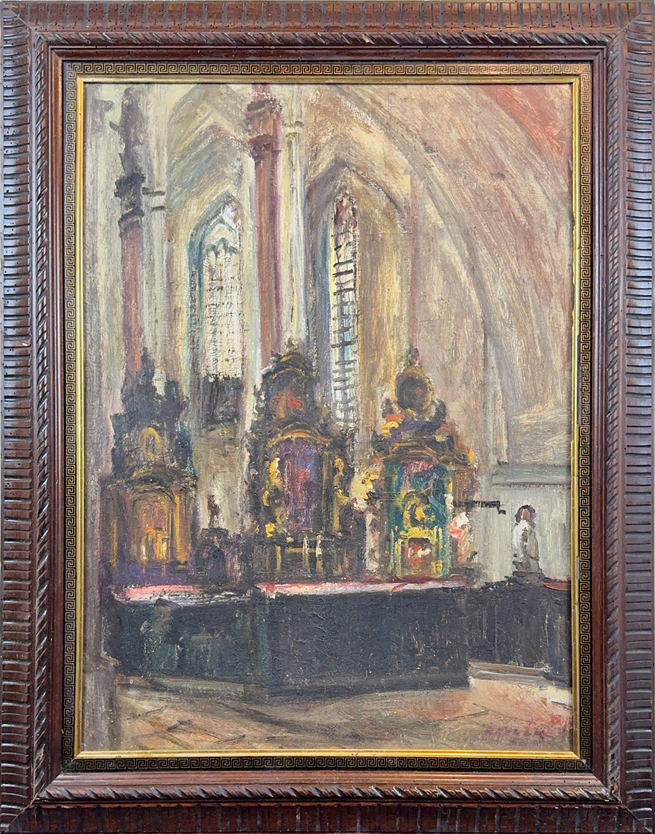 Václav Kozák (1889 - 1969) - Interiér kostela
