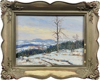 František Škrabánek (1901 - 1974) - U Humpolce od hradu Orlíka