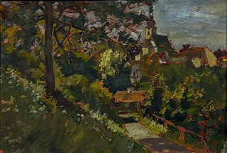 Pavel Antonovič Gromnickij (1889 - 1977) - Pohled na vesnici