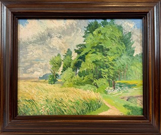 Jindřich Fürst (1873 - 1943) - Motiv z Hostivaře