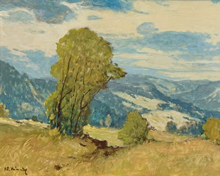 Václav František Ulšmíd (1903 - 1985) - Pohled do horského údolí