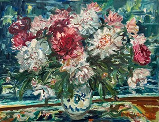 Oldřich Zezula (1907 - 1980) - Kytice pivoněk