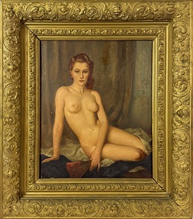 Jaroslav Veris (1900 - 1983) - Akt Pařížanky