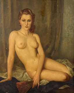 Jaroslav Veris (1900 - 1983) - Akt Pařížanky