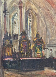Václav Kozák (1889 - 1969) - Interiér kostela