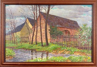 František Myslivec (1890 - 1965) - Stodoly u vody