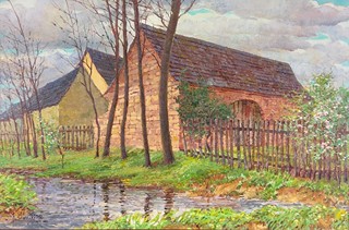 František Myslivec (1890 - 1965) - Stodoly u vody