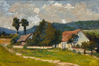 Jindřich Bubeníček (1856 - 1935) - Chalupy v podhůří