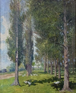 Petr Jaroš (1859 - 1929) - Vesnický motiv