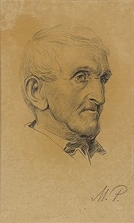 Maxmilián Pirner (1854 - 1924) - Portrétní studie muže