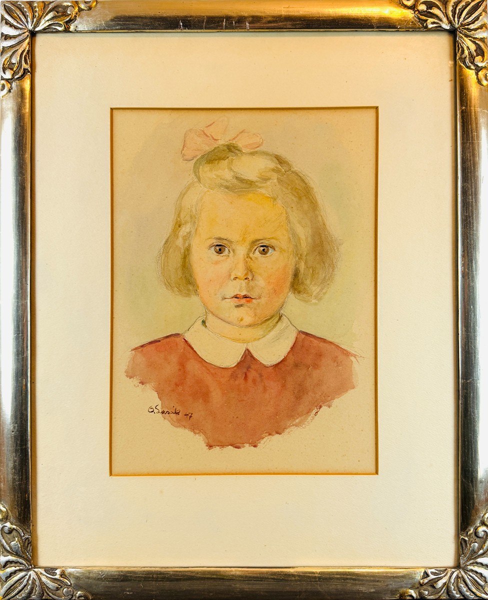 Oldřich Lasák (1884 - 1968) - Portrét děvčátka