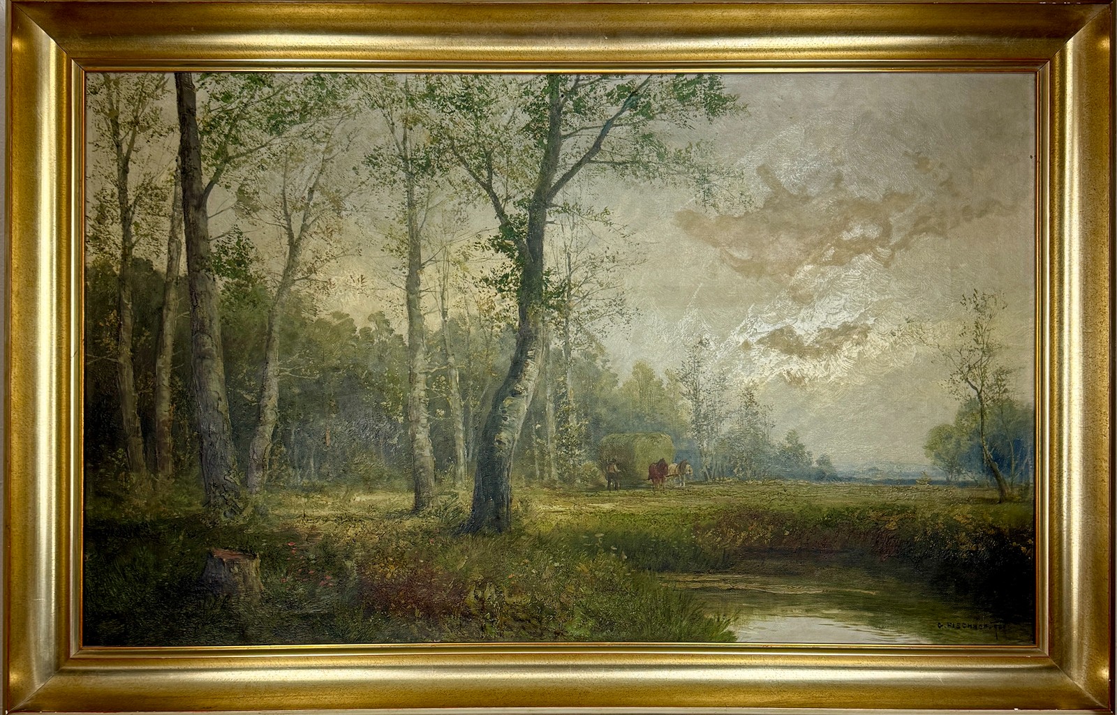Georg Fischhof (1859 - 1914) - Les s povozem