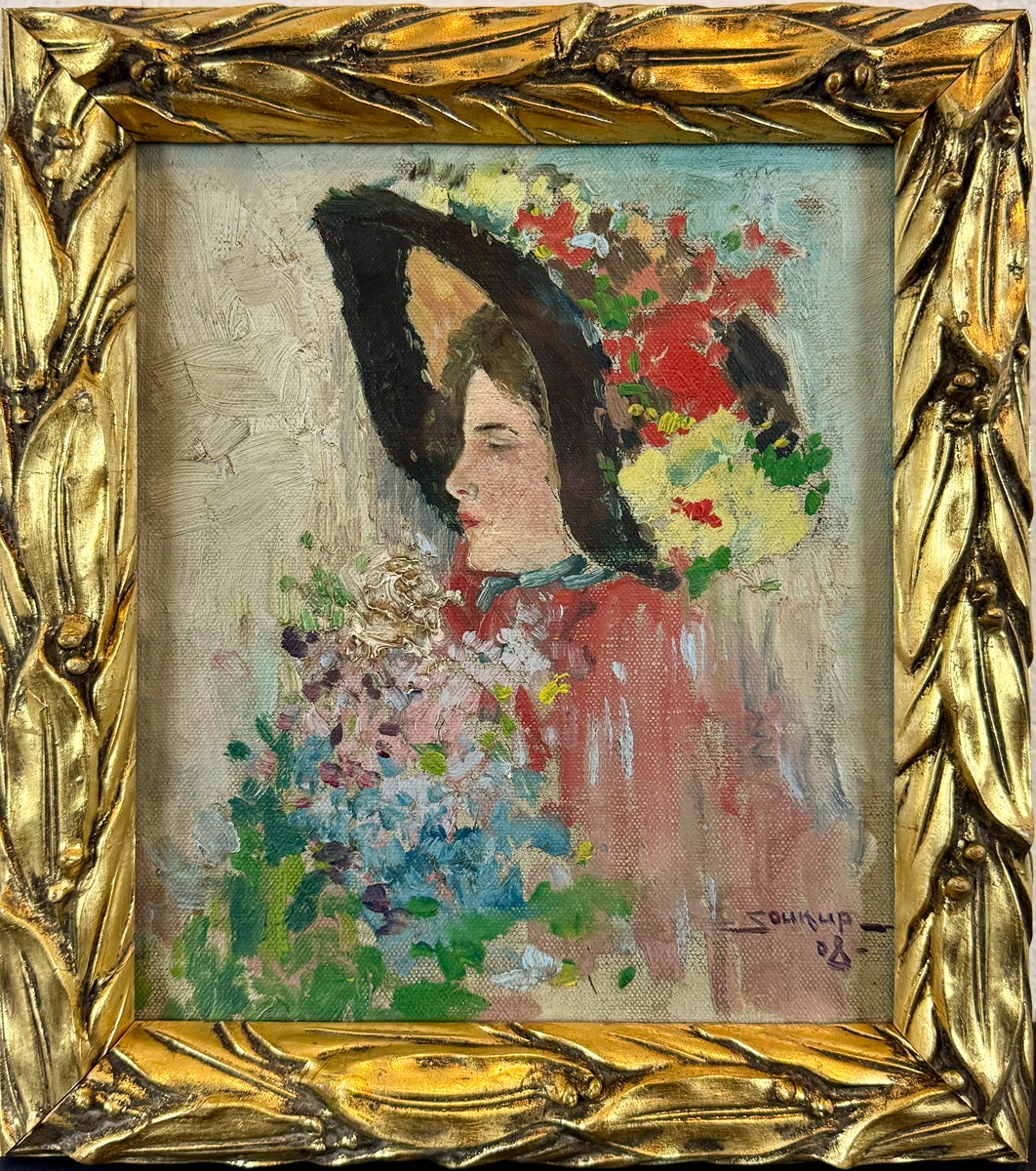 František Ladislav Soukup (1888 - 1954) - Dáma v klobouku