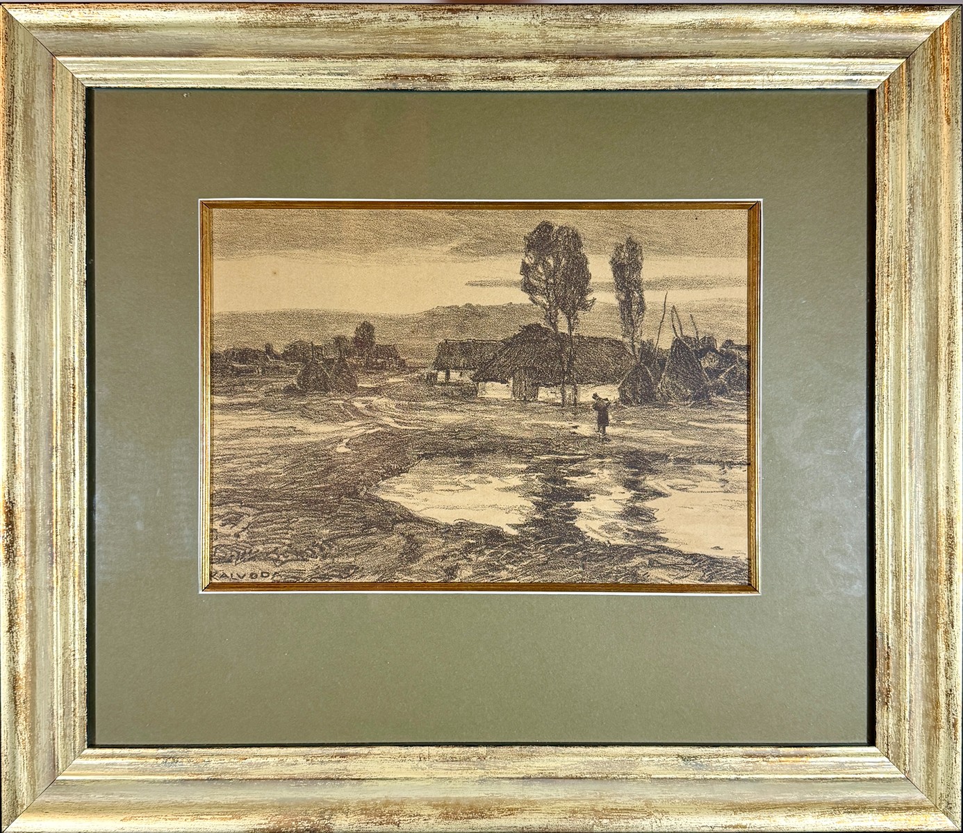 Alois Kalvoda (1875 - 1934) - Na vsi (Radějov)