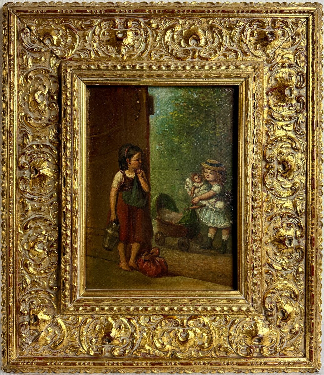 Karl Würbs (1807 - 1876) - Hrající si děvčátka