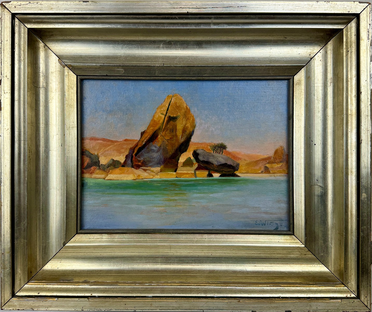 Eduard Wirth (1870 - 1935) - Fialové skaliska u Nilu