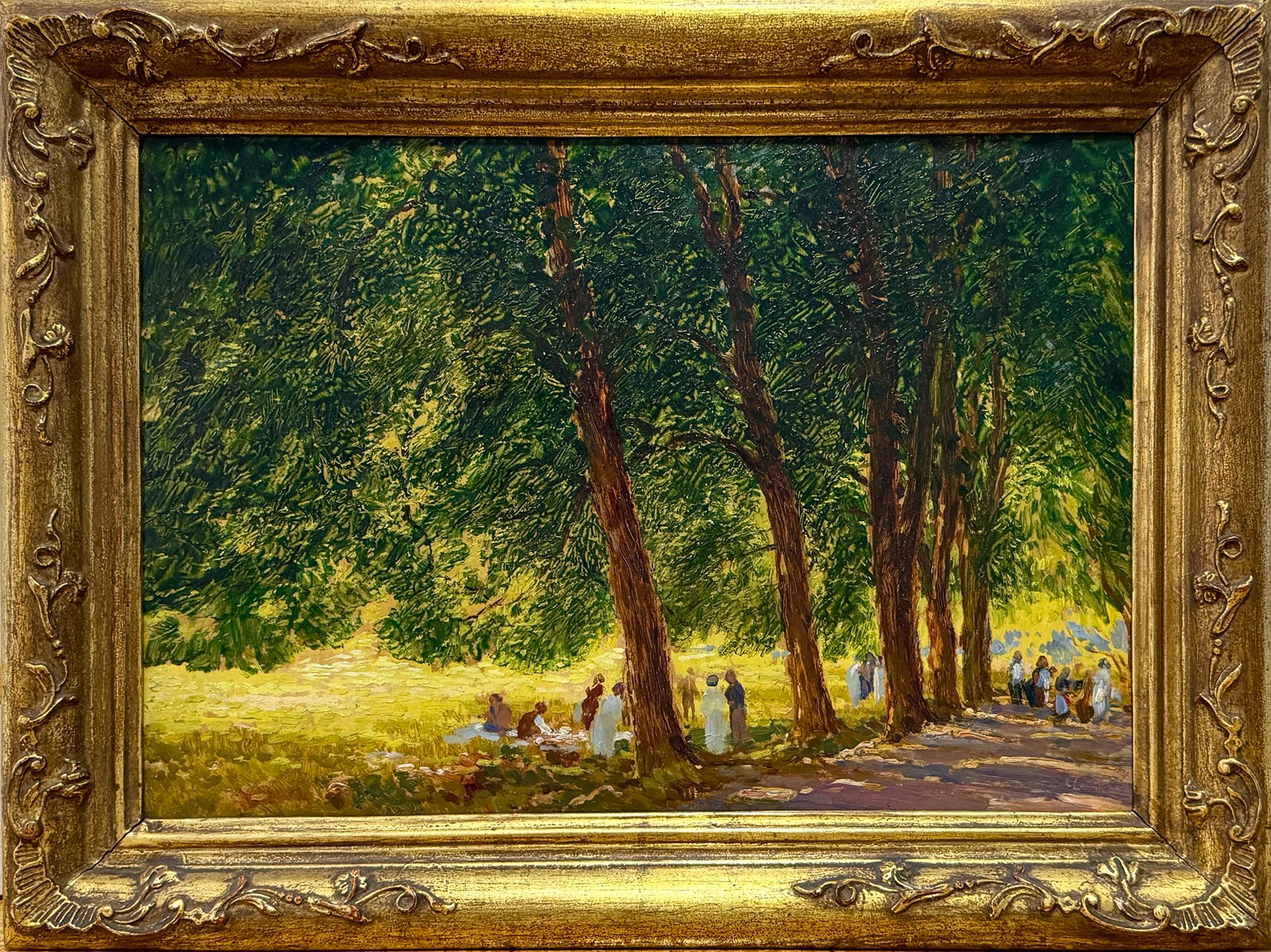 Karel Langer (1878 - 1947) - Promenáda v parku
