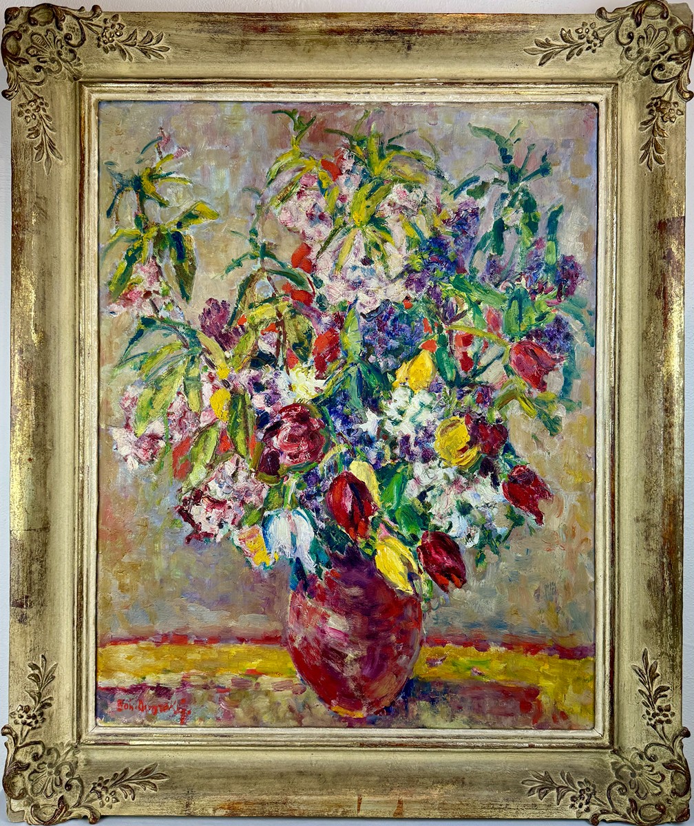 Bohumír Dvorský (1902 - 1976) - Zátiší s květinami - velký formát