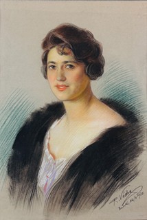 Rudolf Vácha (1860 - 1939) - Portrét šlechtičny