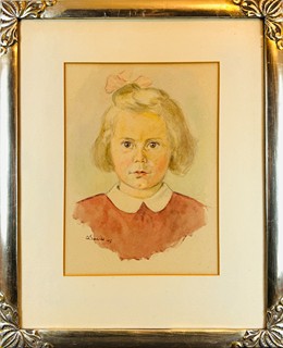Oldřich Lasák (1884 - 1968) - Portrét děvčátka
