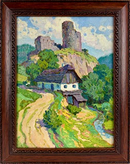 Eduard Neumann (1862 - 1937) - Krajina se zříceninou