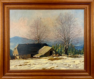 Karel Pospíšil (1886) - V předjaří - Hojsova Stráž na Šumavě