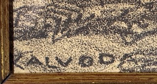 Alois Kalvoda (1875 - 1934) - Na vsi (Radějov)