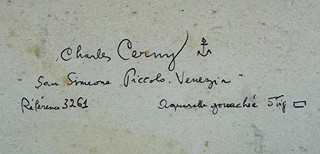 Karel (Charles) Černý (1892 - 1965) - Benátky