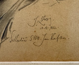 Jan Znoj (1905 - 1950) - Portrét sekretáře SVUM Jana Kavky