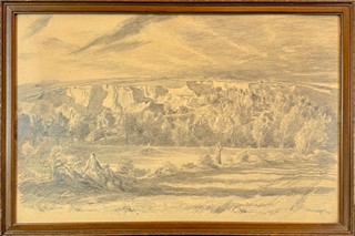 Jakub Obrovský (1882 - 1949) - Krajina s postavami