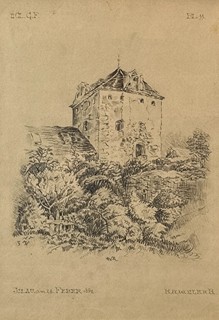 Roman Havelka (1877 - 1950) - Studie tvrze