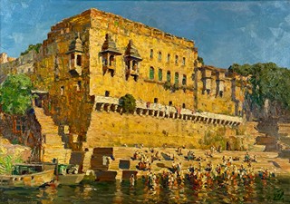 Otakar Číla (1894 - 1977) - Observatoř v Benaresu (Indie)