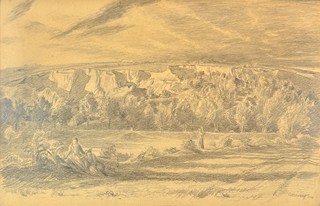 Jakub Obrovský (1882 - 1949) - Krajina s postavami