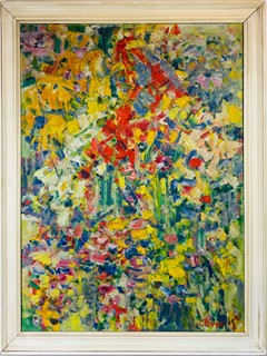 Bohumír Dvorský (1902 - 1976) - V zahradě - velký formát