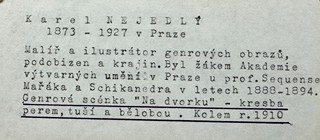 Karel Nejedlý (1873 - 1927) - Na dvorku