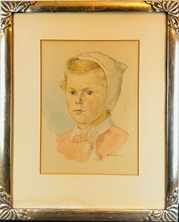 Oldřich Lasák (1884 - 1968) - Portrét dívky
